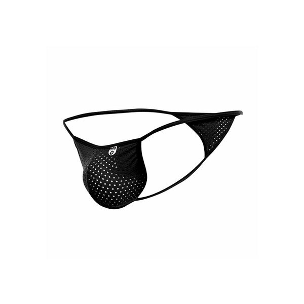 Mob v string de microfibra negra