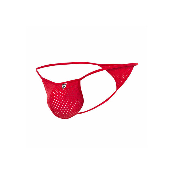 Mob v string de microfibra roja