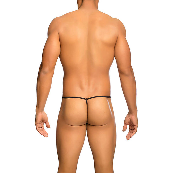 Mob tanga transparente con forma de t negro