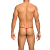 Mob tanga transparente con forma de t rojo