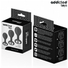 Addicted set de 3 plug silicona anal con joya