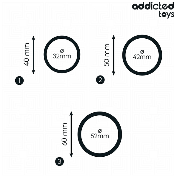 Addicted set de anillos silicona modelo 2