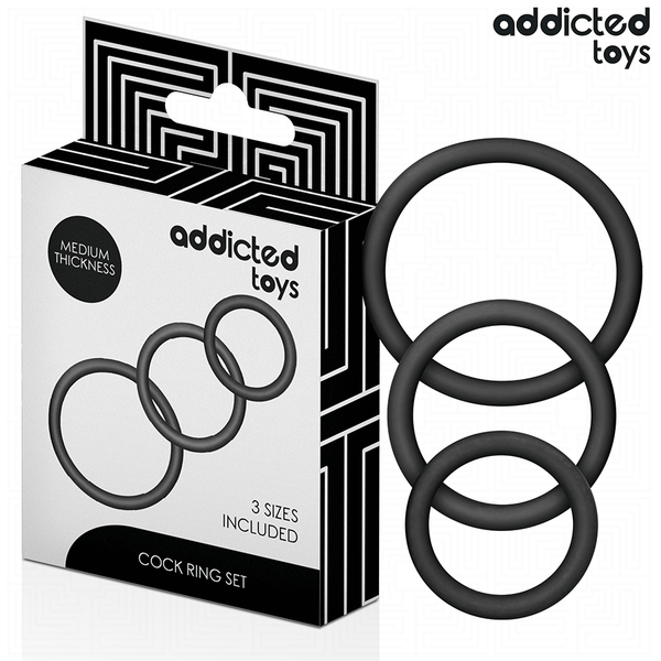 Addicted set de anillos silicona modelo 2