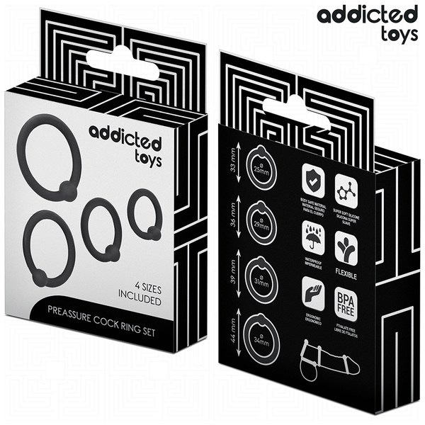 Addicted set anillos silicona de presión