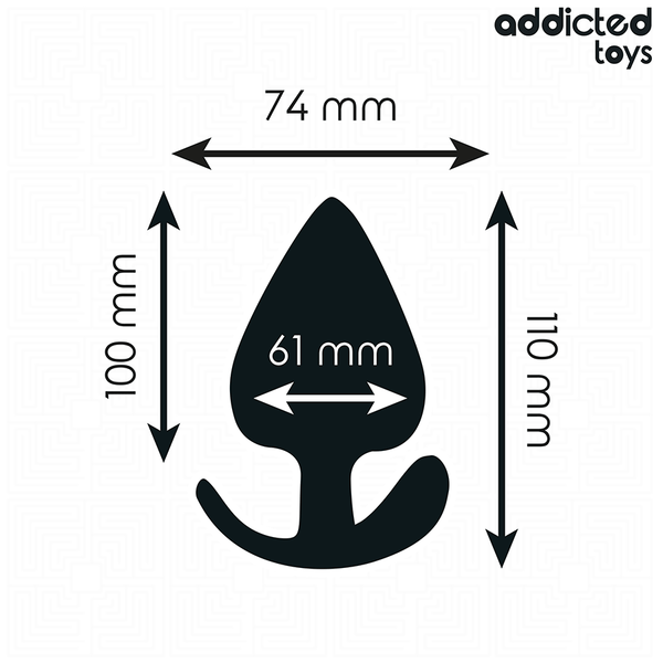 Addicted plug anal silicona talla xxl 11 cm