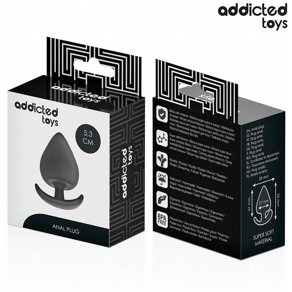Addicted plug anal silicona talla s 5 3 cm
