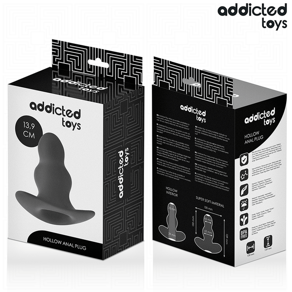 Addicted plug anal hueco silicona talla xl 13 9 cm