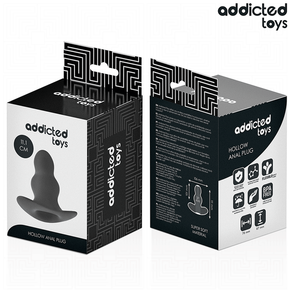 Addicted plug anal hueco silicona talla l 11.1 cm