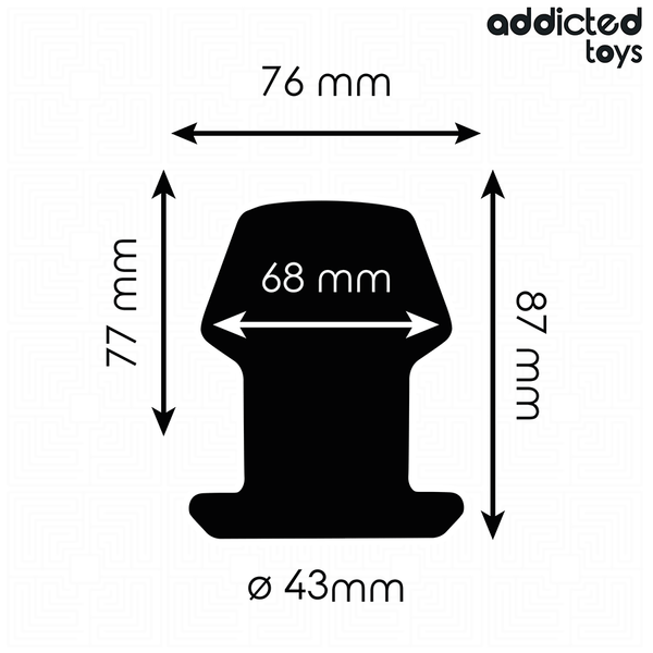 Addicted plug anal hueco extrem silicona talla m 8 7 cm