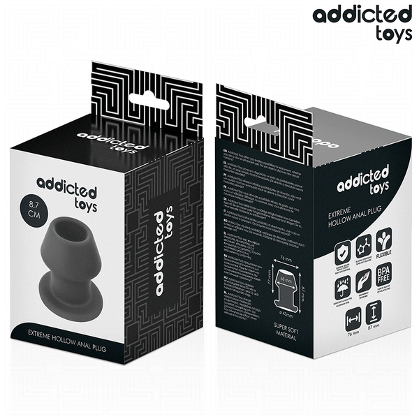 Addicted plug anal hueco extrem silicona talla m 8 7 cm