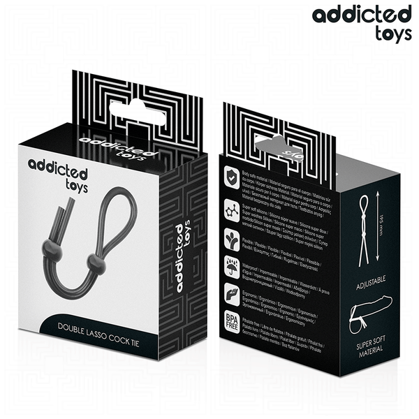 Addicted cuerda silicona para el pene de lazo doble