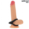 Addicted anillo texturizado doble para el pene