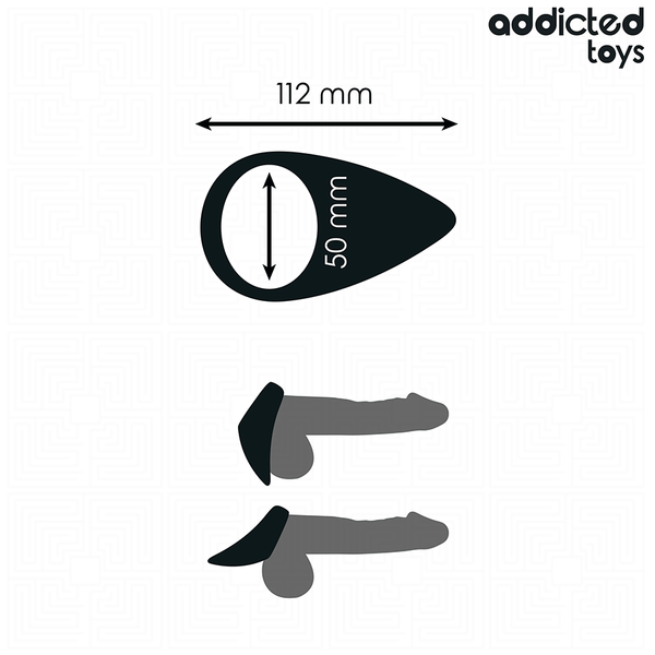 Addicted anillo con forma de lágrima para el pene