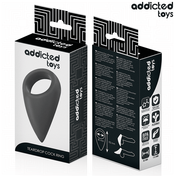 Addicted anillo con forma de lágrima para el pene