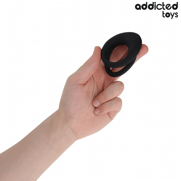 Addicted anillo texturizado doble para el pene