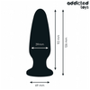 Addicted plug anal con joya silicona talla l 12 6 cm