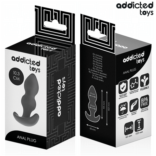 Addicted plug anal silicona talla s 10 3 cm
