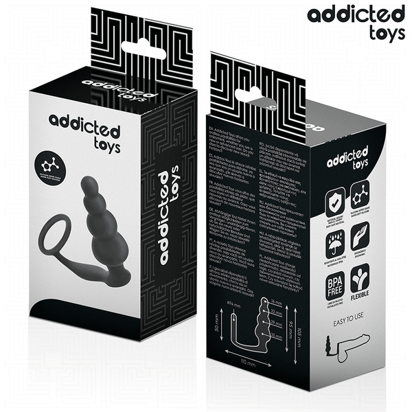 Addicted plug anal con anillo silicona modelo 5