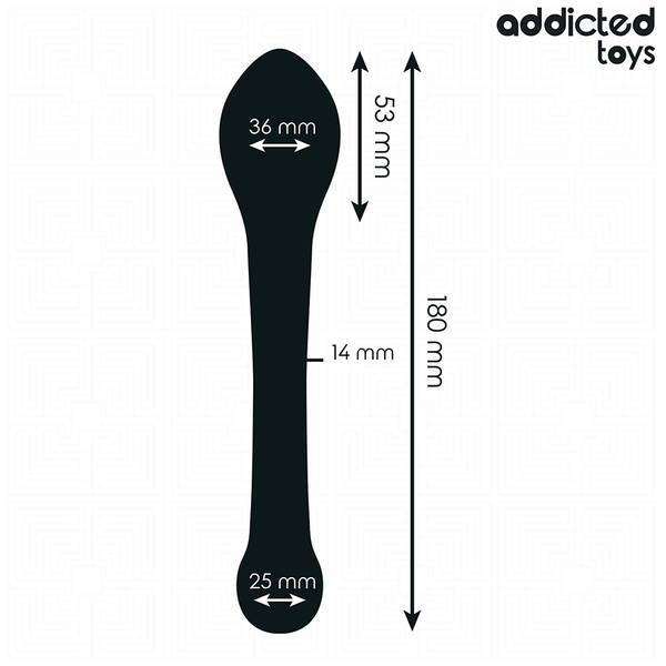 Estimulador anal doble silicona 18 cm