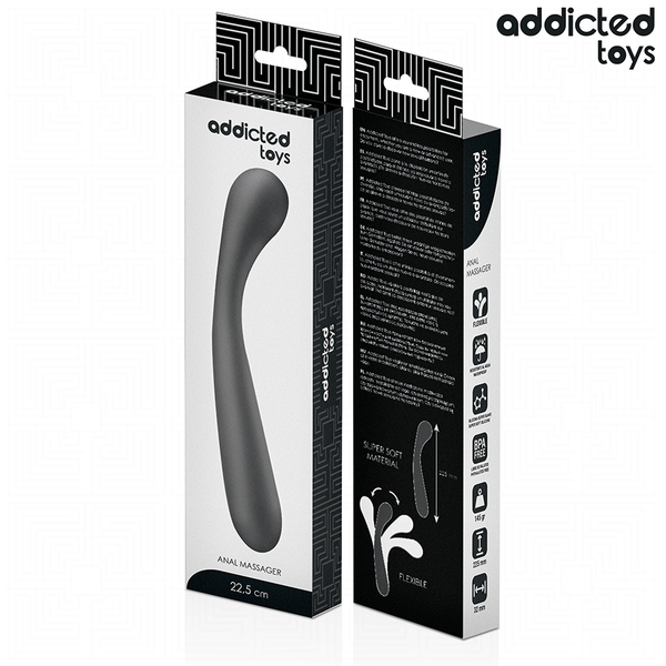 Addicted masajeador anal doble silicona 22 5 cm