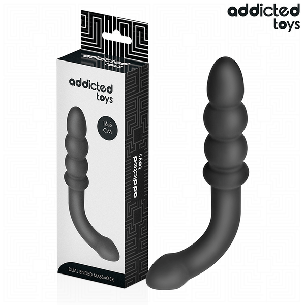 Addicted masajeador anal doble silicona 16 5 cm
