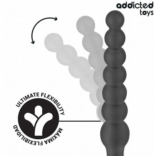 Addicted masajeador anal doble silicona 24 cm