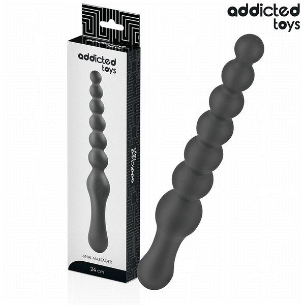 Addicted masajeador anal doble silicona 24 cm
