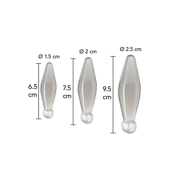 Toyjoy anal play rimmer de dedo 3 piezas transparente