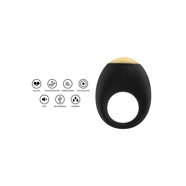 Luz eclipse anillo vibrador para pene