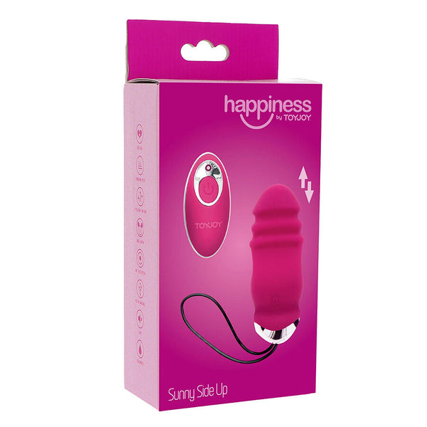 Happiness sunn side movimiento arriba y abajo vibrador control remoto fucsia