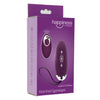 Happiness knock knock eggstavagant vibrador con control remoto morado