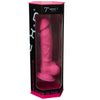 Silexd modelo 1 pene realístico silicona premium silexpan rosa fluorescente 17.5 cm