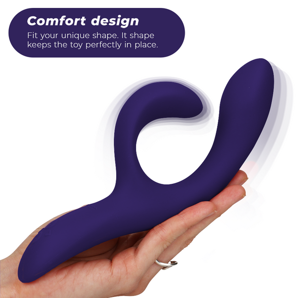 Nova 3 vibrador rabbit azul medianoche