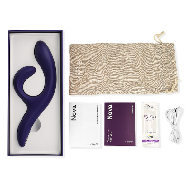 Nova 3 vibrador rabbit azul medianoche
