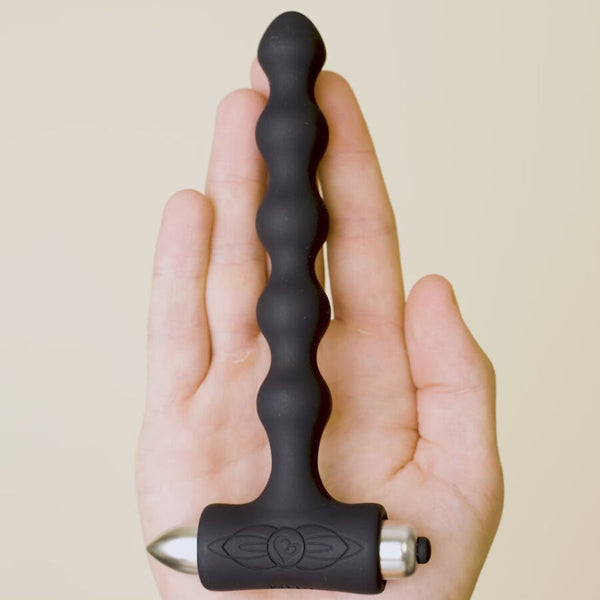 Petite sensations pearls plug anal vibrador negro