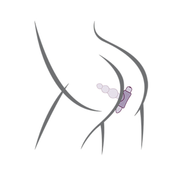 Petite sensations bubbles plug anal vibrador negro