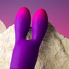 Glo girl bunny vibrador flexible morado