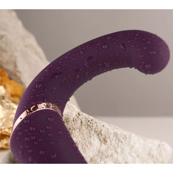 Gemini vibrador dual Punto G y estimulador clítoris morado