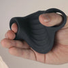 Palm masturbador vibrador flexible negro