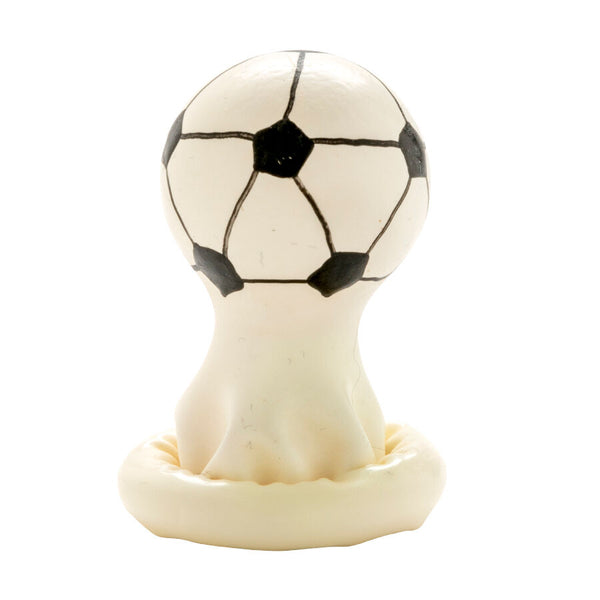 Condomerie preservativo decorativo pintado a mano fútbol americano