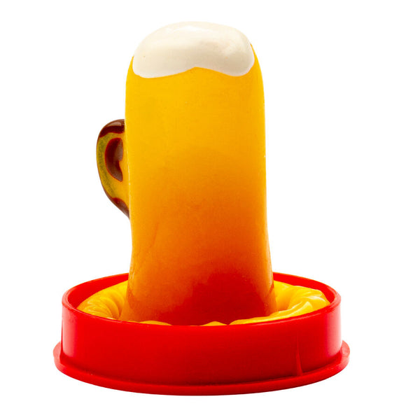Condomerie preservativo decorativo pintado a mano vaso de cerveza