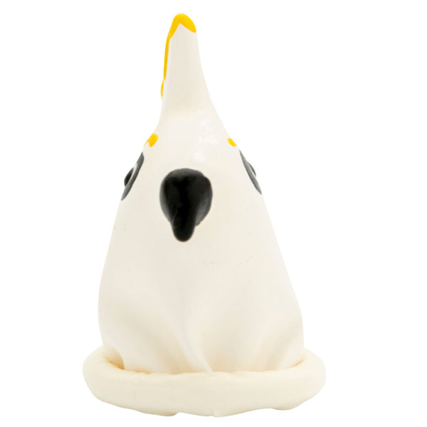 Condomerie preservativo decorativo pintado a mano loro blanco