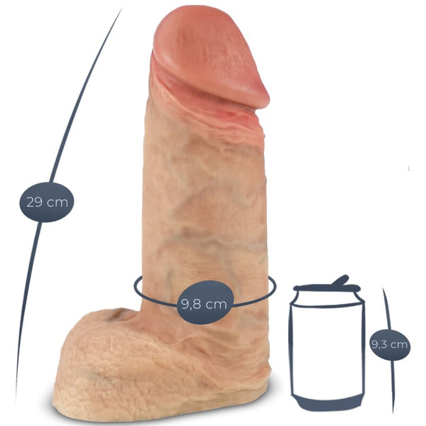 Silexd modelo 1 xtreme pene realístico silicona premium 28 cm
