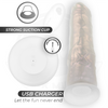 Dildo de silicona con luces, vibración y control remoto 20,5 cm