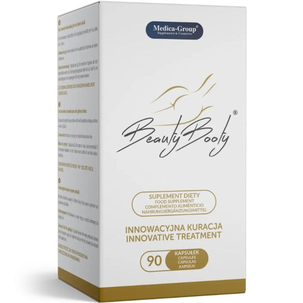Medica beautybooty complemento alimenticio natural para la firmeza de los glúteos y el cuidado de la piel