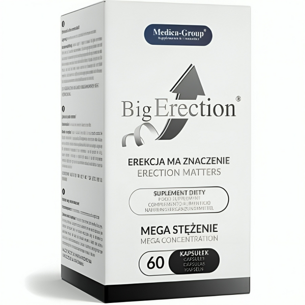Medica big erection complemento alimenticio natural para la vitalidad masculina y el rendimiento íntimo