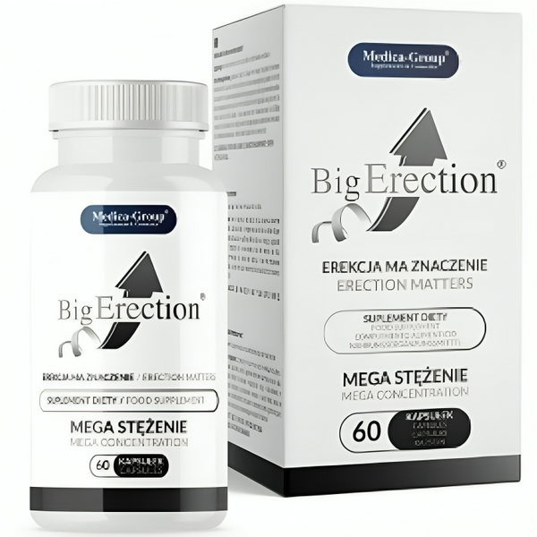 Medica big erection complemento alimenticio natural para la vitalidad masculina y el rendimiento íntimo