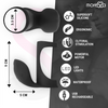 Brandon potente anillo vibrador con funda de engrosamiento masculino