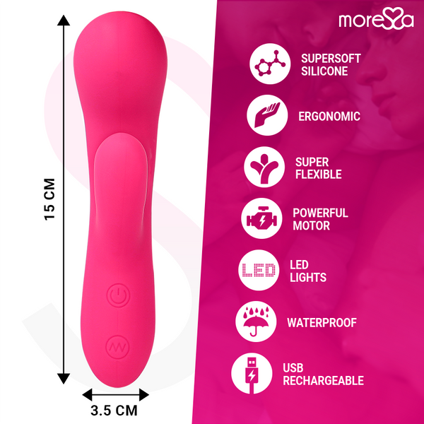 Jerry clip vibrador Punto G y clítoris premium silicone recargable