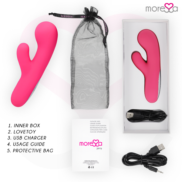 Jerry clip vibrador Punto G y clítoris premium silicone recargable